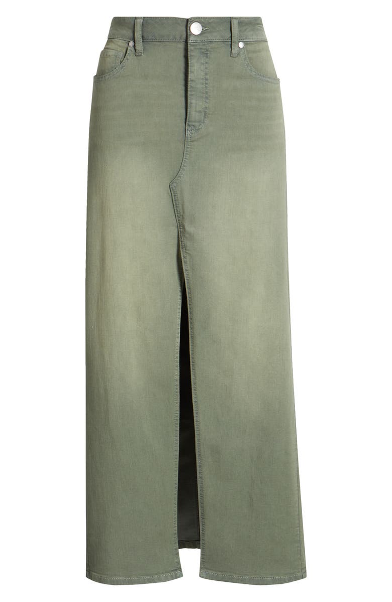 1822 Denim Slit Front Denim Maxi Skirt, Alternate, color, 