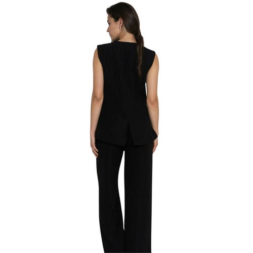 Akalia Hirea Vest Coat In Black