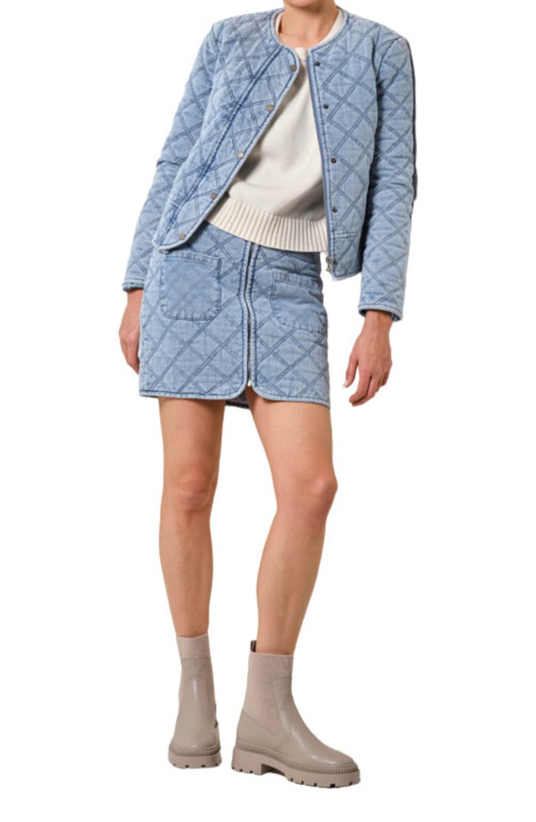 Walnut Melbourne Virgo Skirt, Alternate, color, Denim