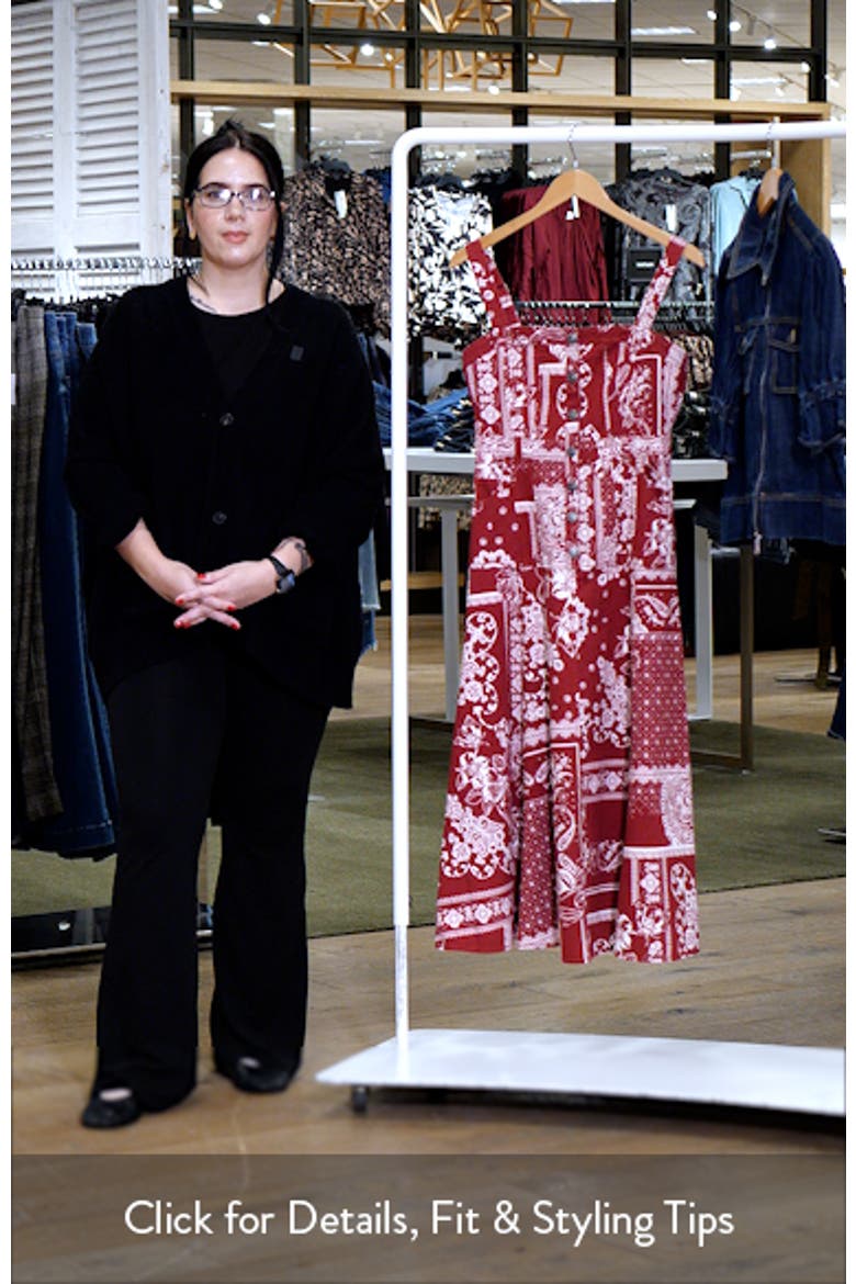 Bandana Print A-Line Dress video