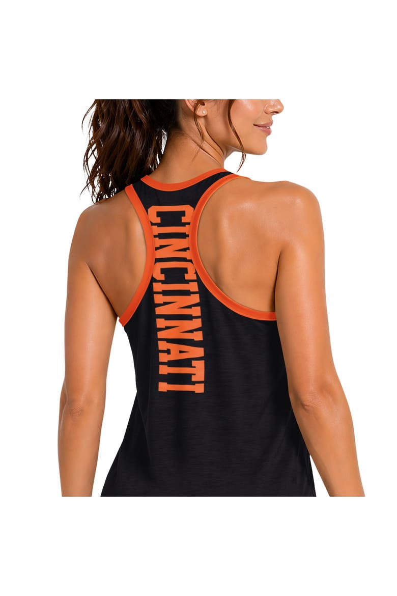 Women's G-III 4Her by Carl Banks Black Cincinnati Bengals Tater II Racerback Tank Top, Alternate, color, Black