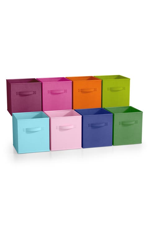 8-Pack Foldable Storage Cube Bins