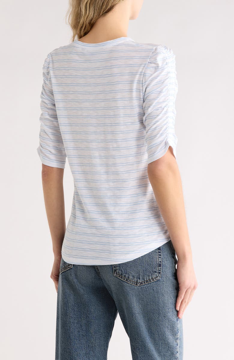 Veronica Beard Waldorf T-Shirt, Alternate, color, Bluebell/ White