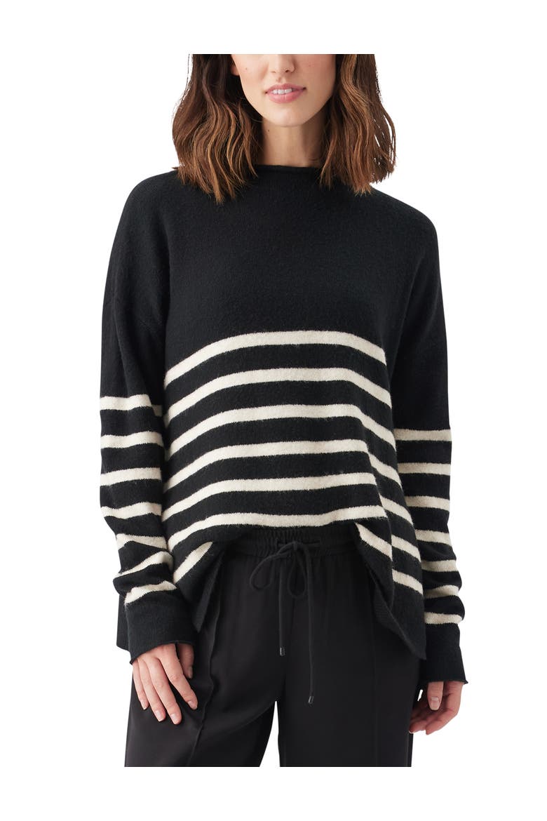 Gerrie Nursing Knit Sweater, Main, color, Black / Vanilla