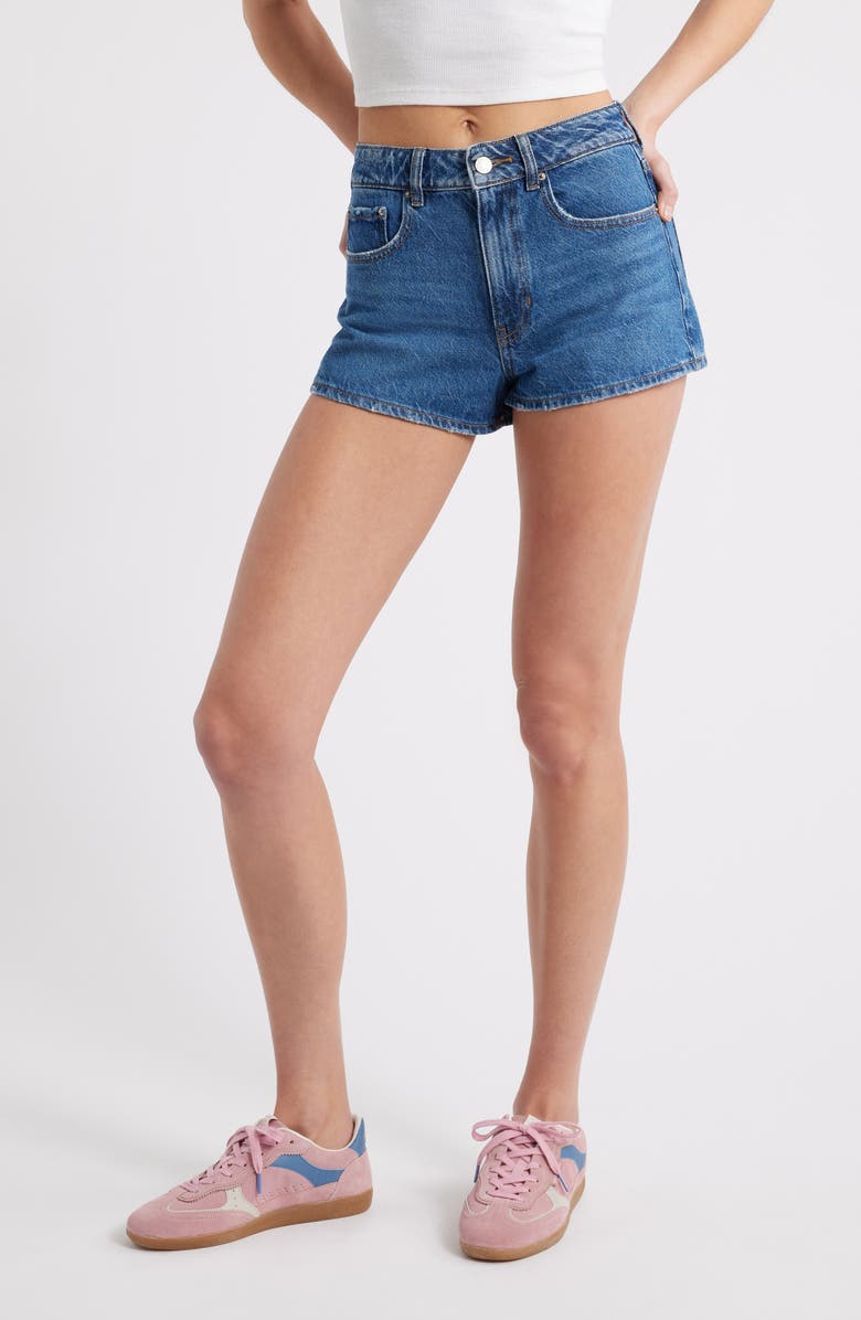 PacSun Denim Mom Shorts, Main, color,