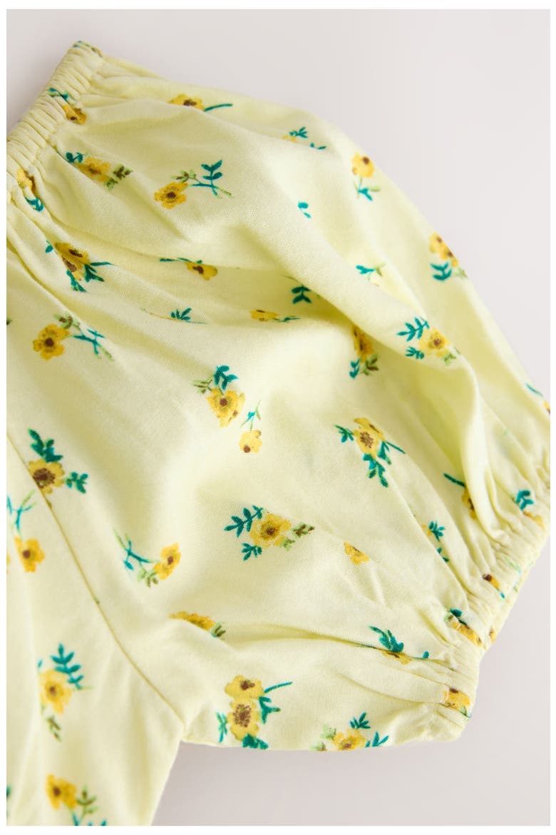 Kids' Floral Puff Sleeve Sundress, Alternate, color, YELLOW