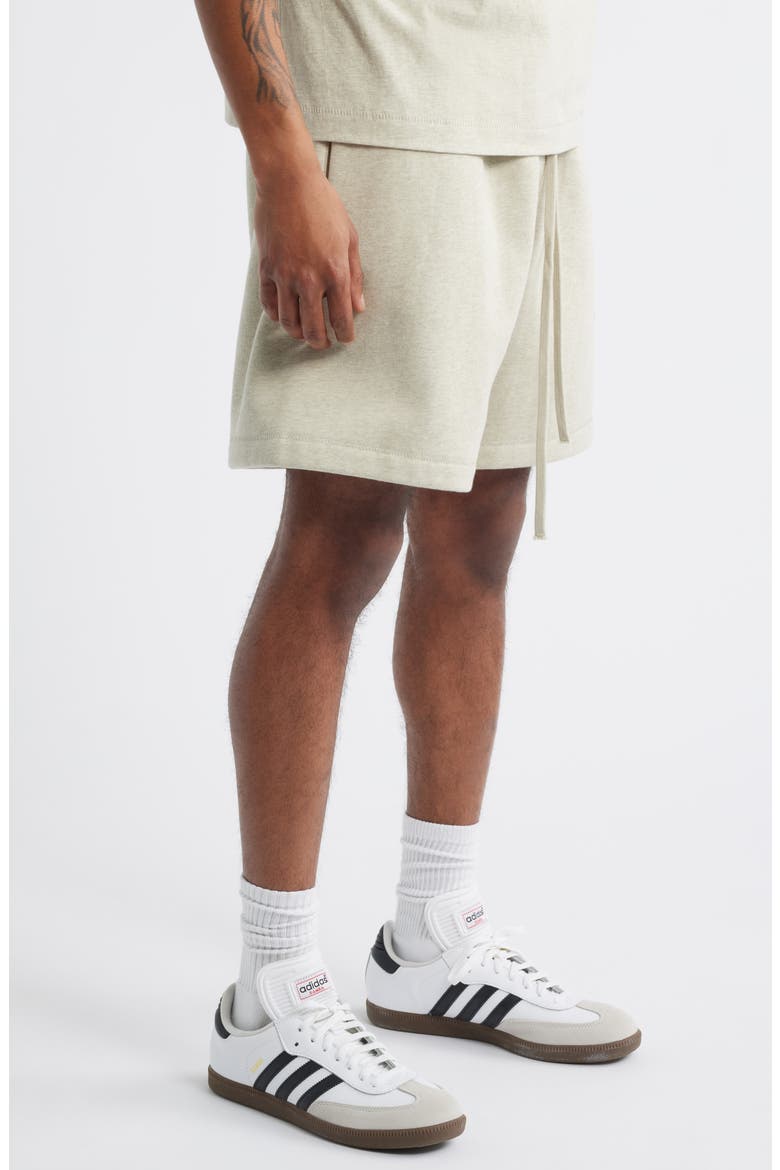 Fleece Soccer Shorts, Alternate, color, HEATHER STONE
