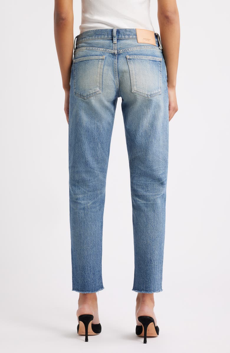 MOUSSY VINTAGE Medfield Tapered Raw Hem Ankle Jeans, Alternate, color, Light Blue