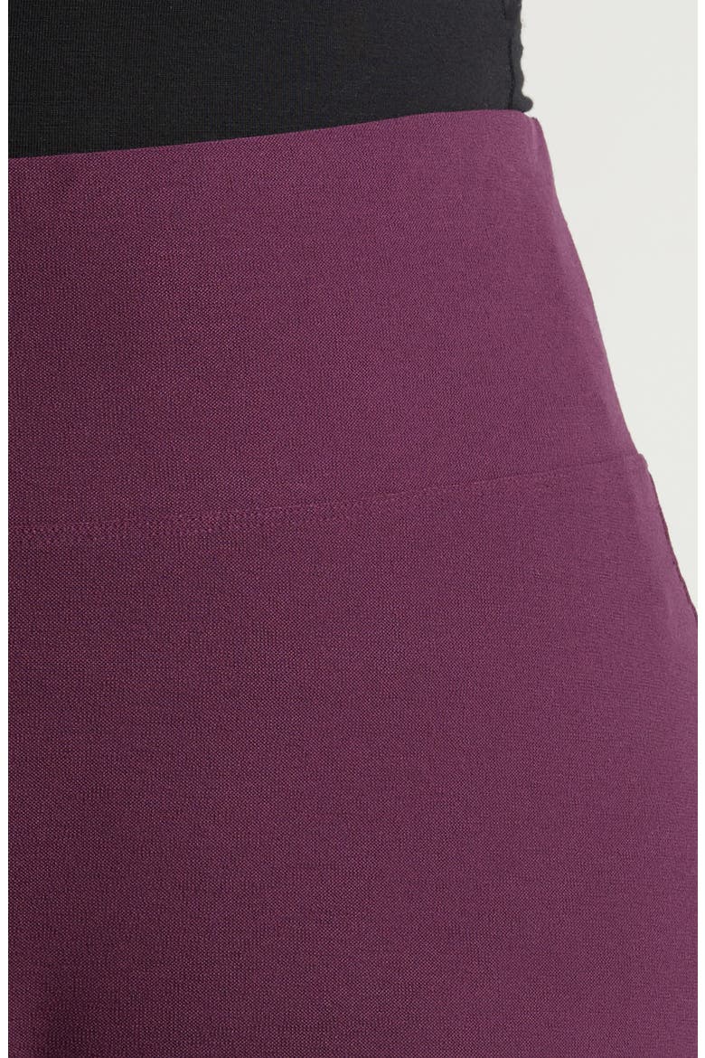 High Waist Slim Stretch Ankle Pants, Alternate, color, BLACKBERRY