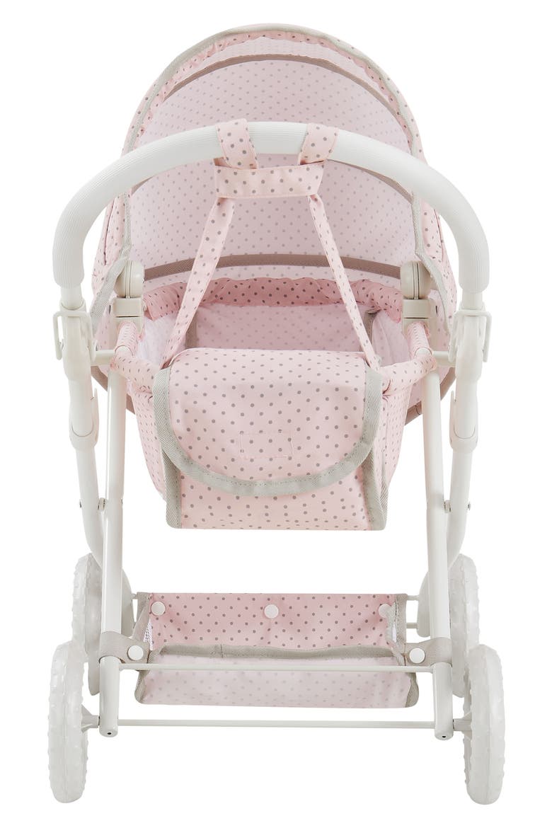 Olivia's Little World Polka Dot Princess Convertible Baby Doll Stroller, Alternate, color, MULTI COLOR
