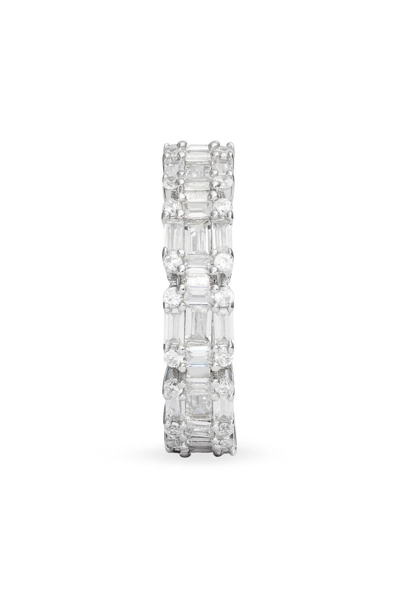 Adina’s Jewels Illusion Eternity Ring, Alternate, color, SILVER