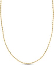 Bony Levy 14k Gold 3mm Rope Chain Necklace