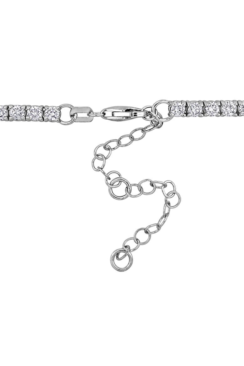 7 4/5ct. t.w. Lab-Grown Diamond Tennis Necklace 14k, Alternate, color, White Gold