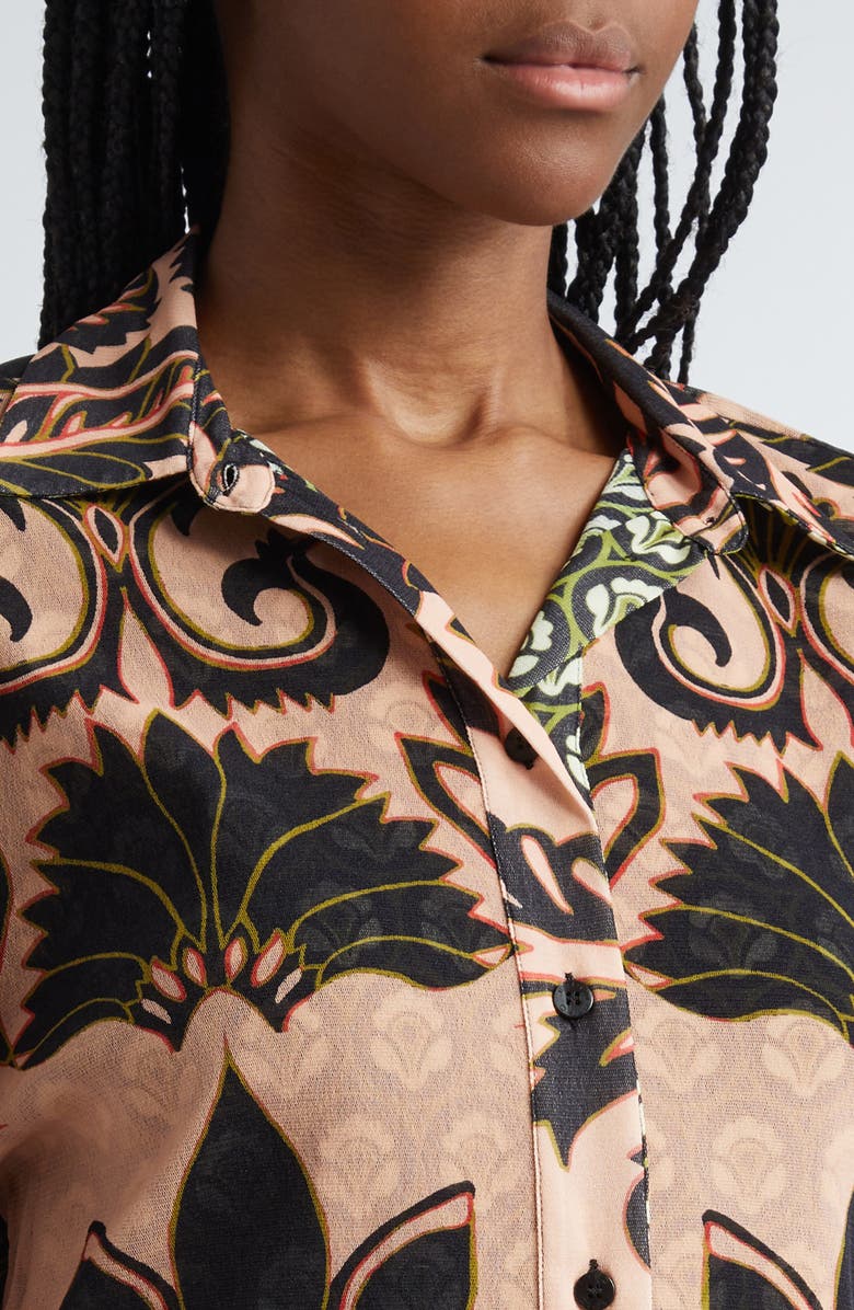 Etro Long Sleeve Button-Up Shirt, Alternate, color, 