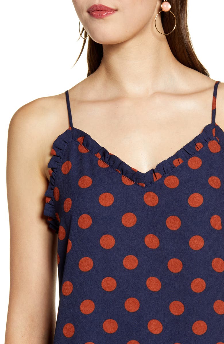 Halogen<sup>®</sup> Ruffle Trim Camisole, Alternate, color, 