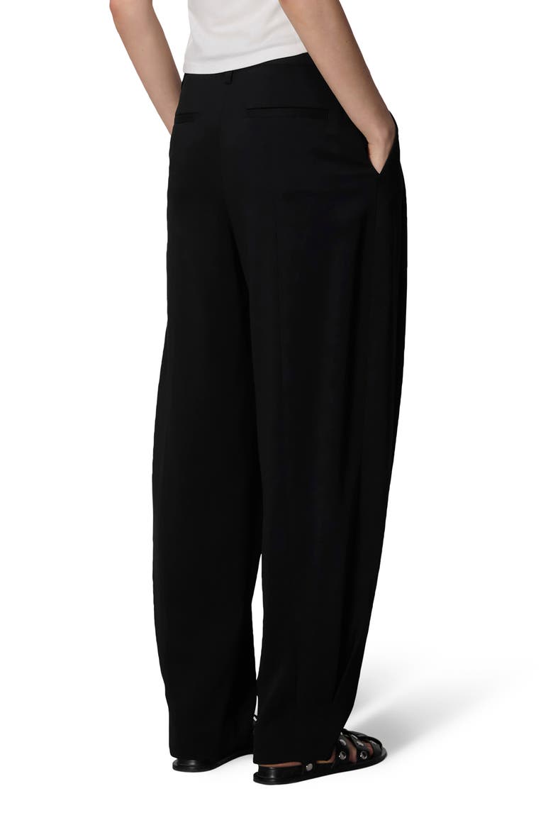 Cecily Crepe Pants, Alternate, color, BLACK
