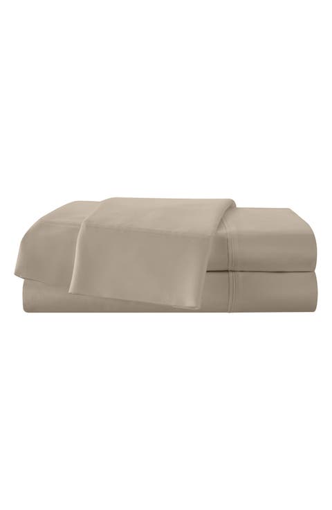 Solid 400 Thread Count Cotton Sateen Sheet Set