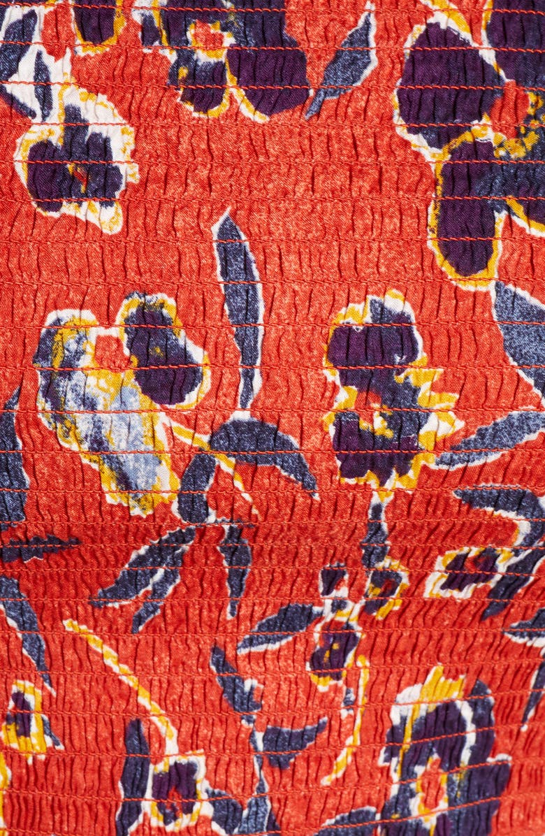 BP. Print Smocked Crop Top, Alternate, color, 