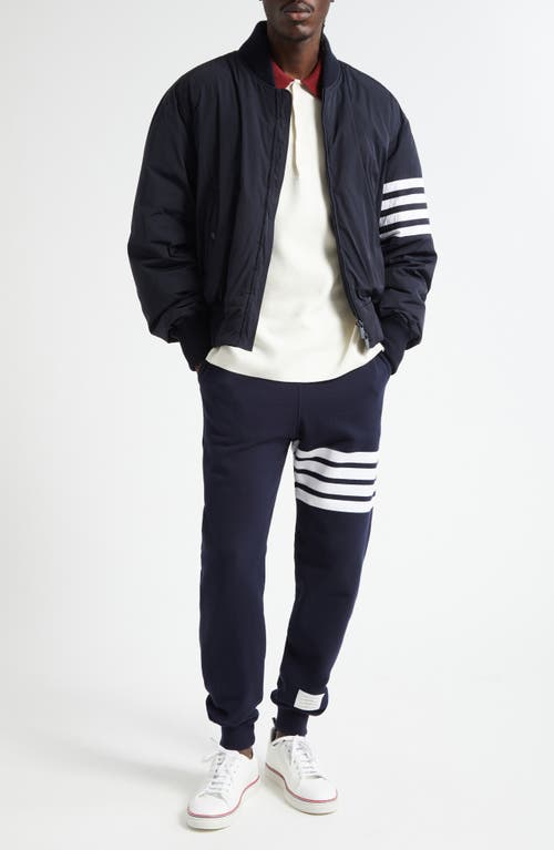 Thom Browne Stripe Jogger Pants In Blue