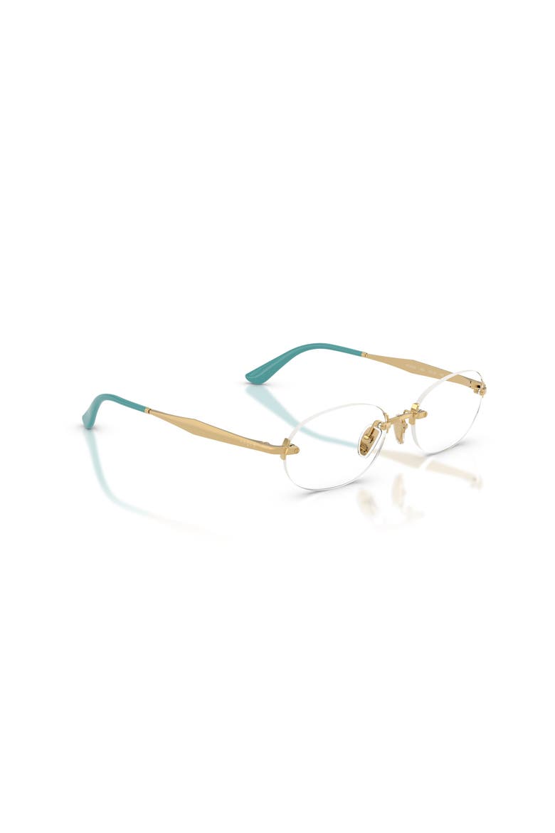 53mm Oval optical glasses, Alternate, color, Gold