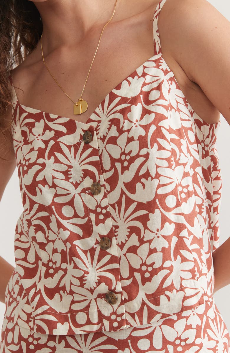 Marine Layer Celeste Floral Hemp Blend Camisole, Alternate, color, 