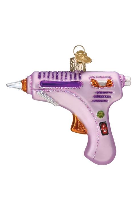 Hot Glue Gun Glass Ornament