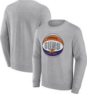 FANATICS Men's Fanatics Branded Heathered Gray Phoenix Suns True Classics Vint Pullover Sweatshirt