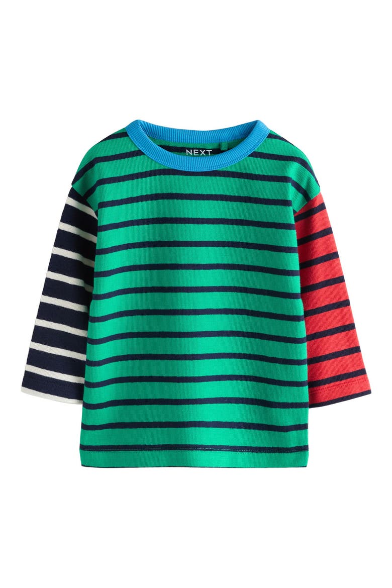 Kids' Colorblock Stripe Jersey Top, Main, color, MULTI