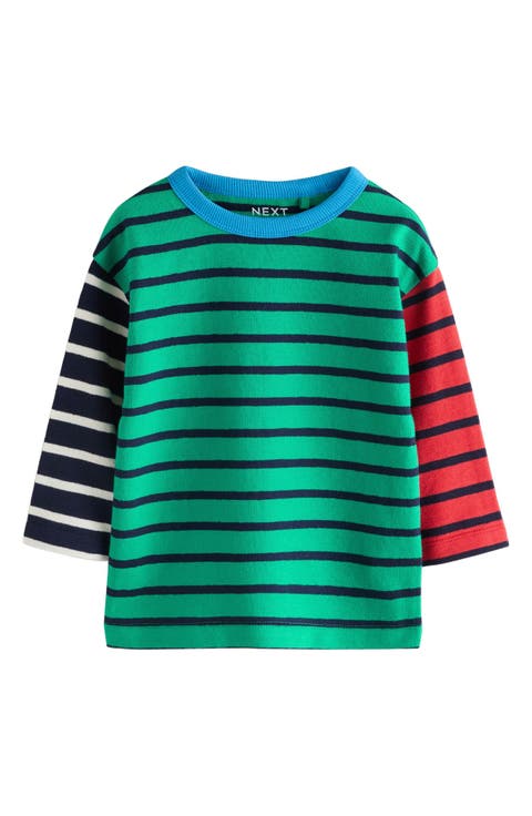 Kids' Colorblock Stripe Jersey Top