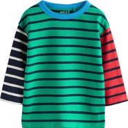 NEXT Kids' Colorblock Stripe Jersey Top