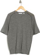 Helmut Lang Contrast Piping Wool T-Shirt