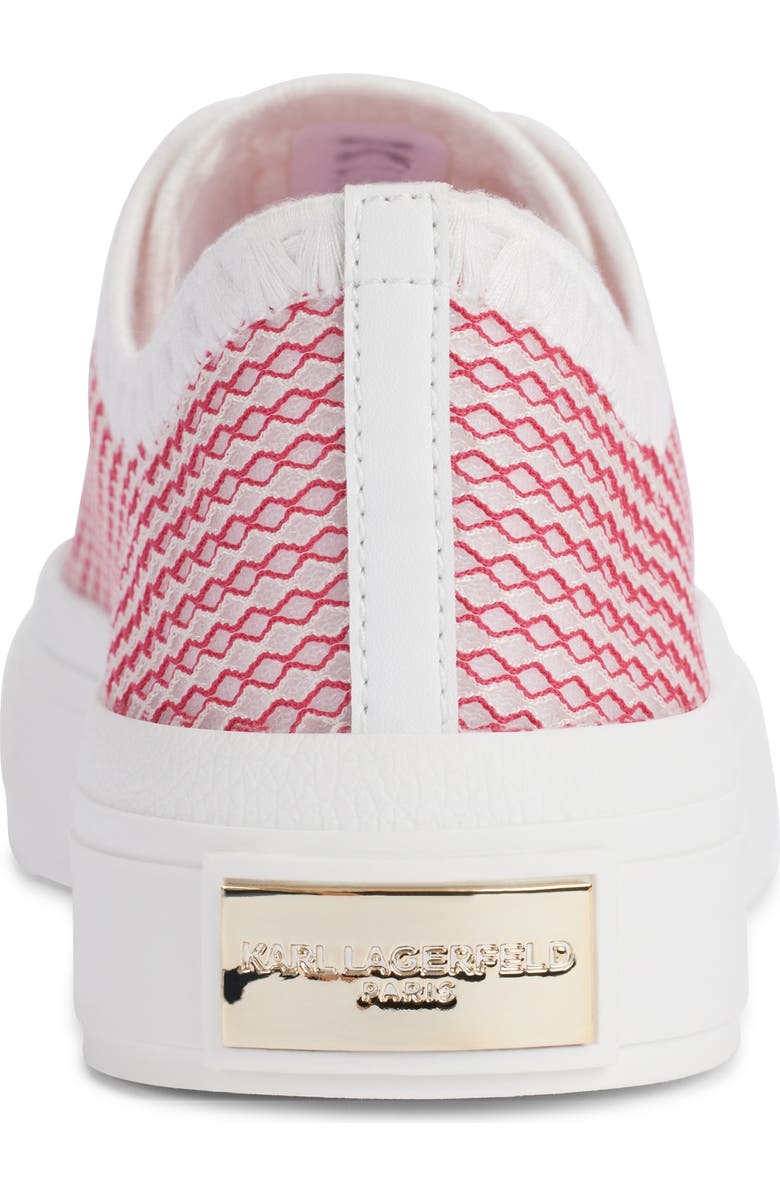 KARL LAGERFELD PARIS Giddeon Low Top Sneaker, Alternate, color, Teaberry