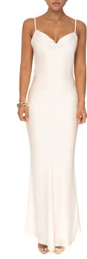 JLUXLABEL Down the Aisle Open Back Satin Gown
