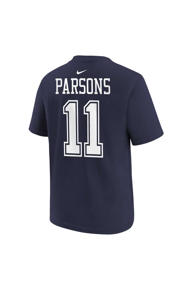 Nike Youth Nike Micah Parsons Blue Detroit Lions Player Name & Number T-Shirt, Alternate, color, 