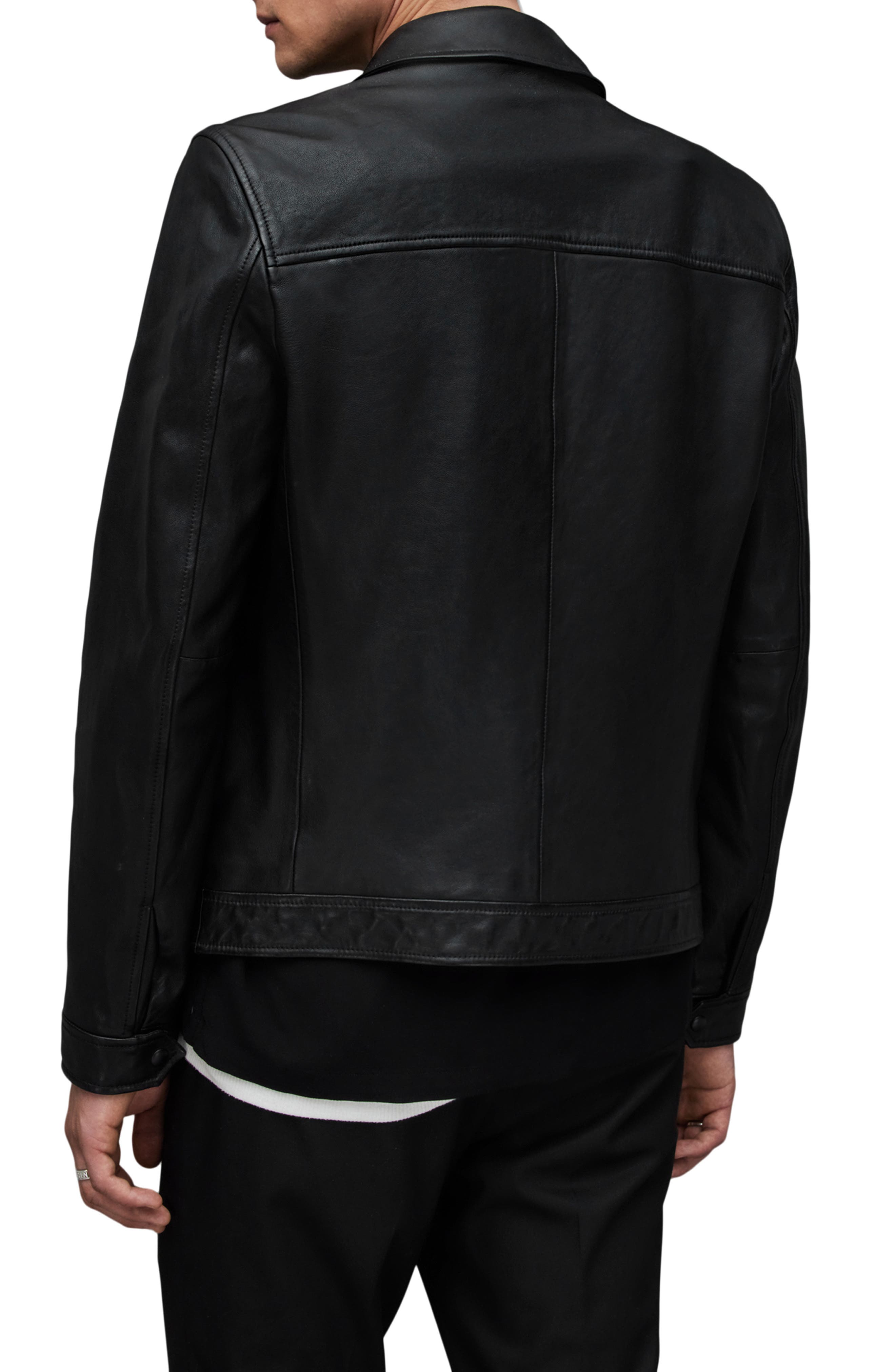 Luck Slim Fit Leather Jacket - image 2