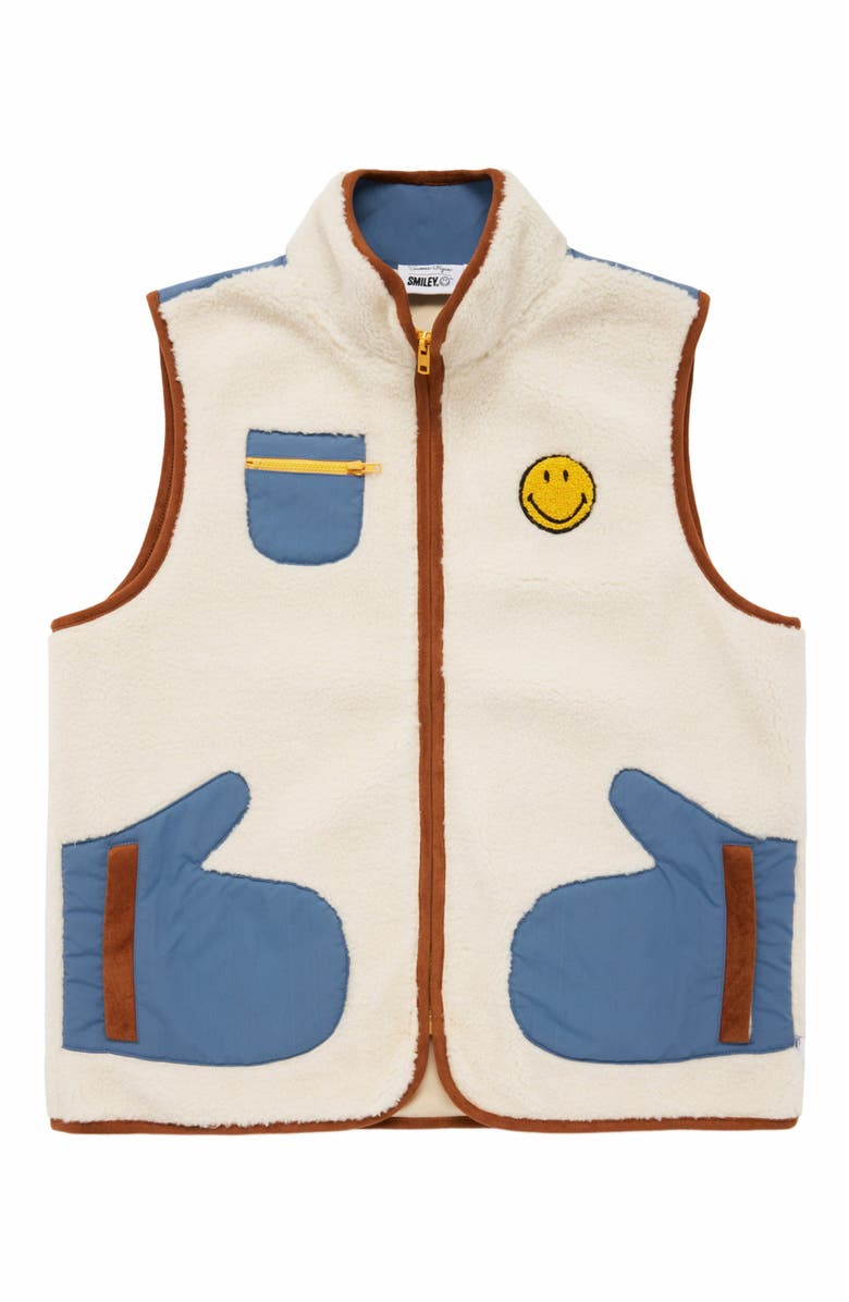 Samii Ryan Smiley Mitten Vest, Main, color, Natural