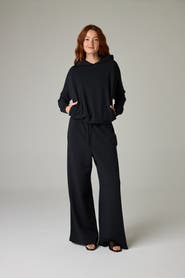 eavolu Baikal Eco-Luxe Fleece Dolman Crop Hoodie - Cloud-Soft Comfort