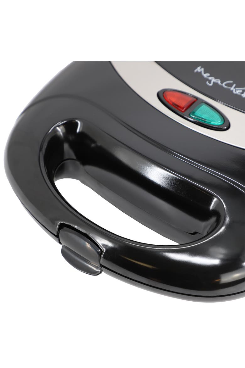 Electric Compact Aluminum Nonstick Sandwich Maker in Black, Alternate, color, Black