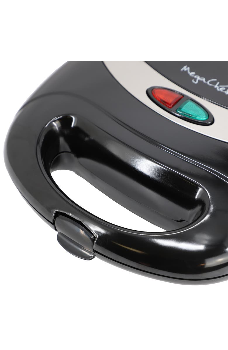 Megachef Electric Compact Aluminum Nonstick Sandwich Maker in Black, Alternate, color, Black