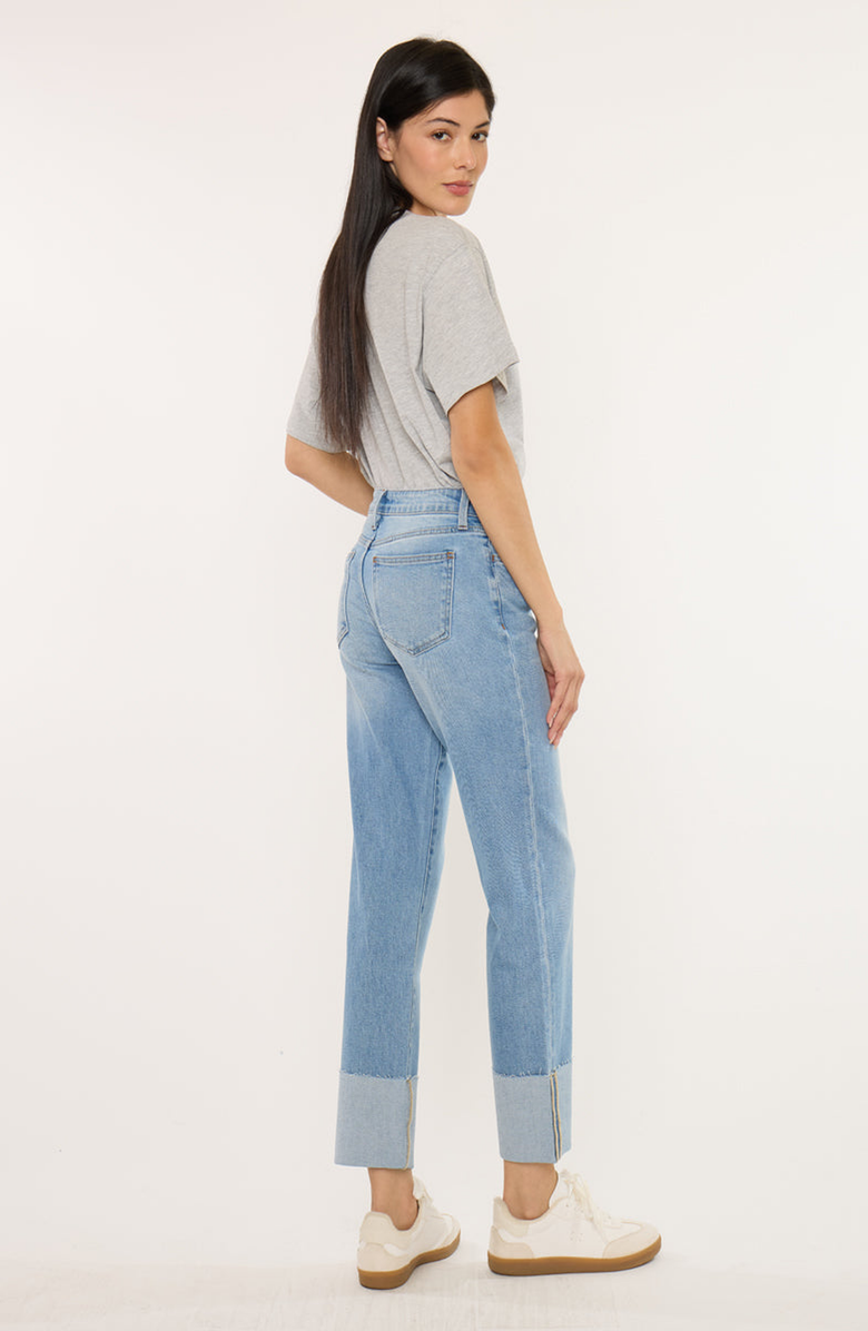 KanCan Tiffany Essentials Low Rise Straight Jeans, Alternate, color, Medium Light