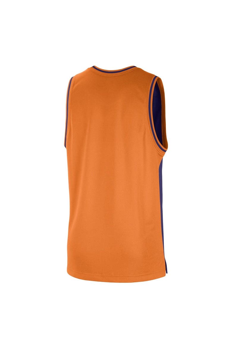 Men's Nike Purple/Orange Phoenix Suns Courtside Versus Force Split DNA Performance Mesh Tank Top, Alternate, color, Purple