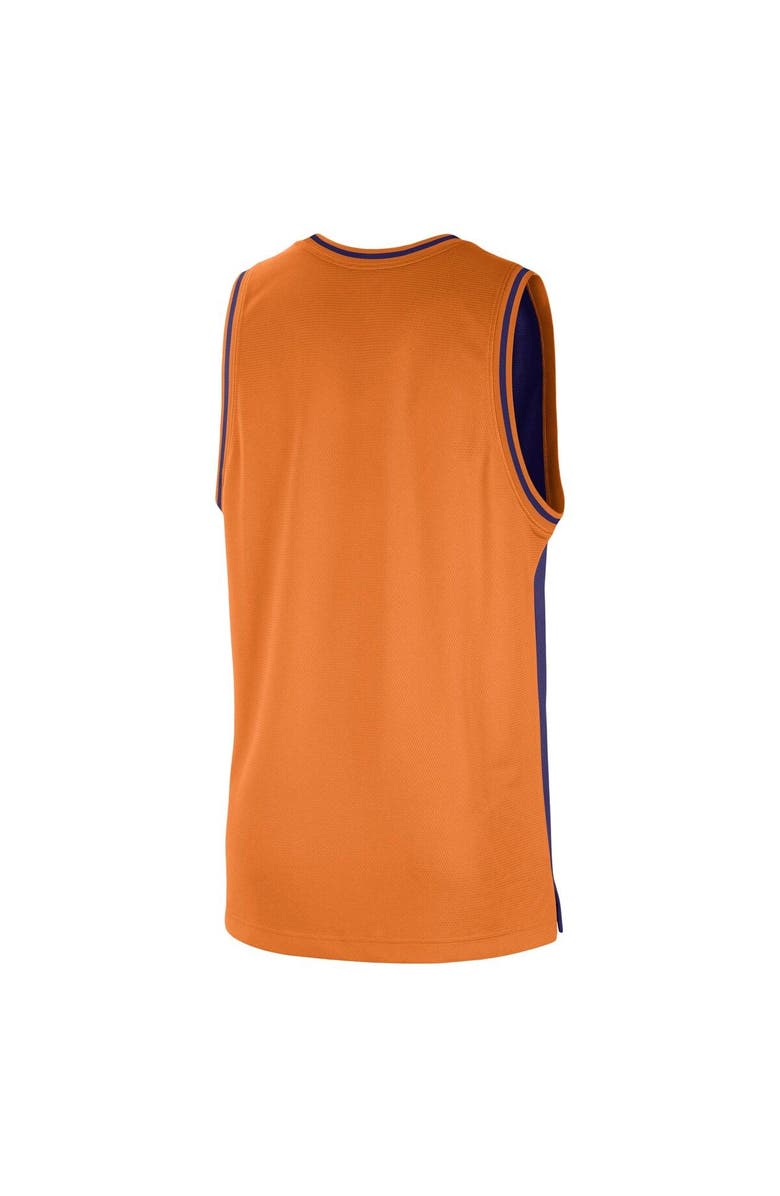 Nike Men's Nike Purple/Orange Phoenix Suns Courtside Versus Force Split DNA Performance Mesh Tank Top, Alternate, color, Purple