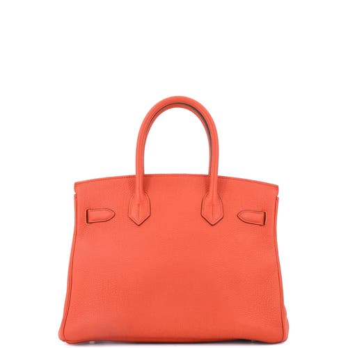 Pre-owned Hermes  Hermes Birkin Handbag Orange Togo With Gold Hardware 30 In Orange