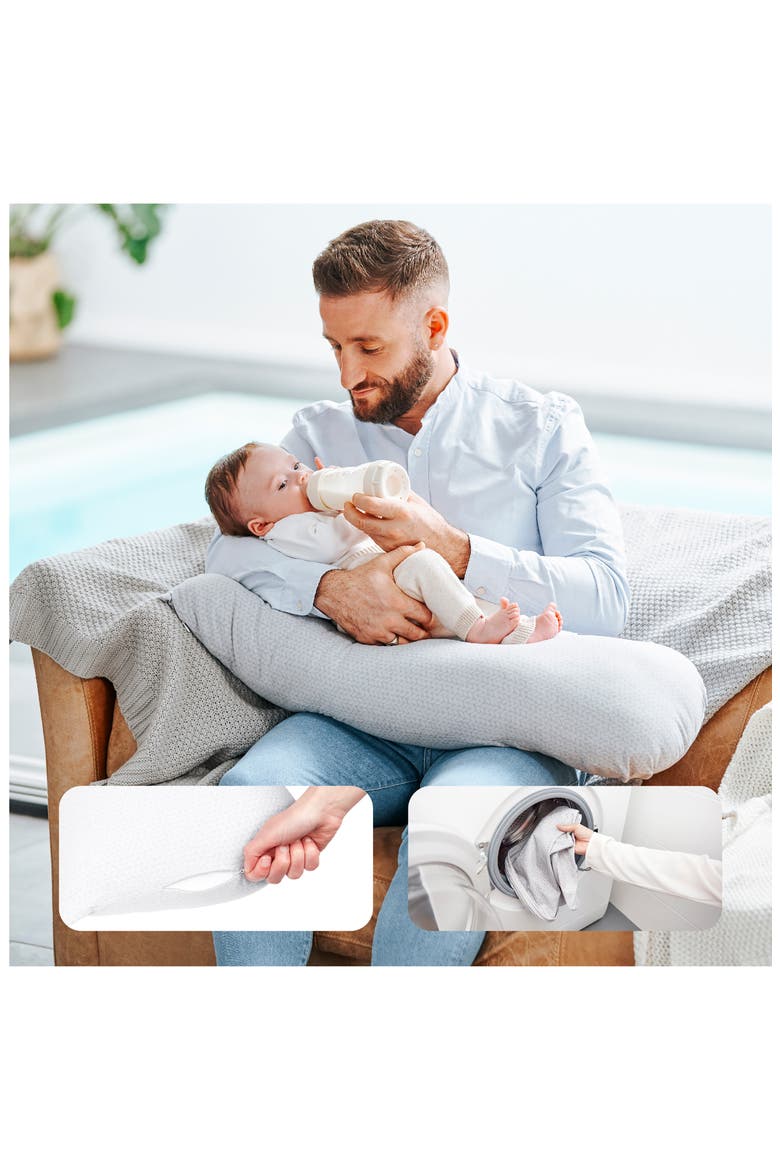 B.Love XXL Pregnancy Pillow, Alternate, color, MINERAL GREY