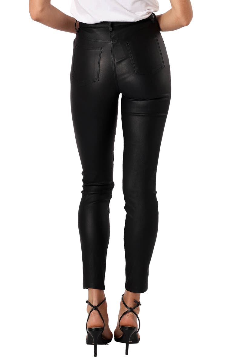 Petal & Pup Sammie High Waist Faux Leather Pants, Alternate, color,