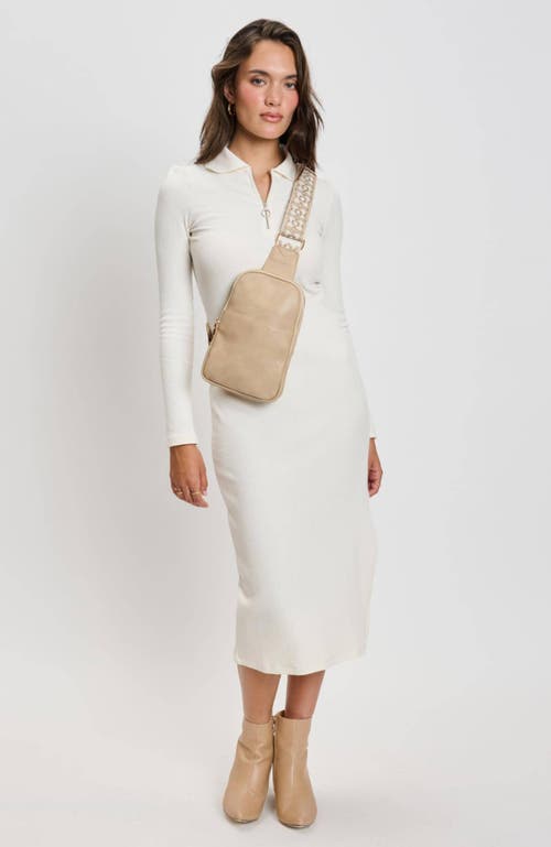 Moda Luxe Zuri Sling Backpack In Natural