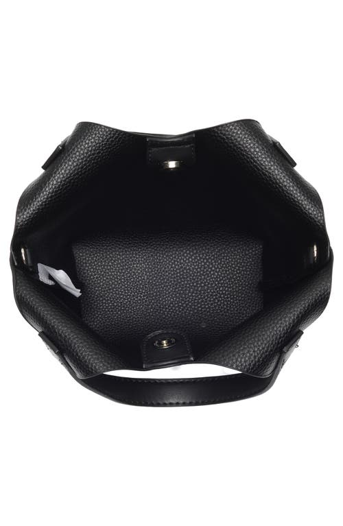 Madden Girl Faux Leather Mini Shopper Tote In Black