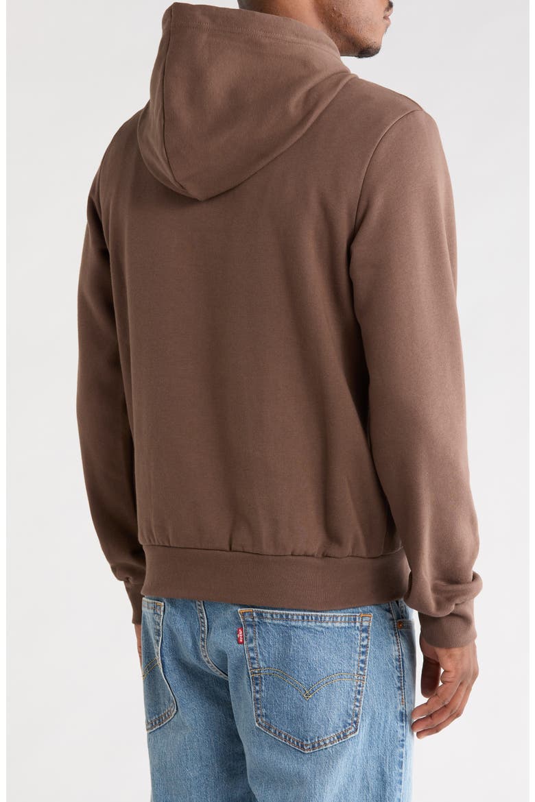 Evolution Simple Dome Regular Hoodie, Alternate, color, SMOKEY BROWN