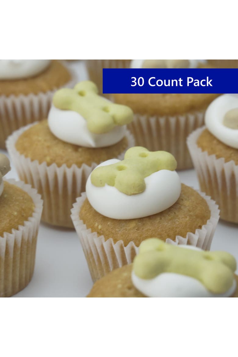 Puppin Mini Cupcake Dog Treat, 30 Pack, Alternate, color, Brown