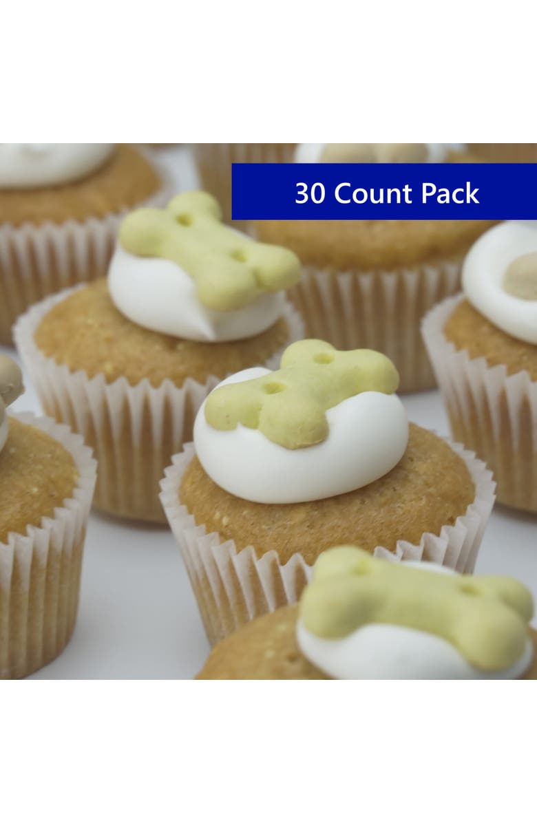 Wagging Dog Bakery Puppin Mini Cupcake Dog Treat, 30 Pack, Alternate, color, Brown